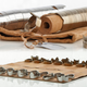 Illustration for article titled Stackable Chess Pieces Hide a Rolled Up Leather Board Inside
